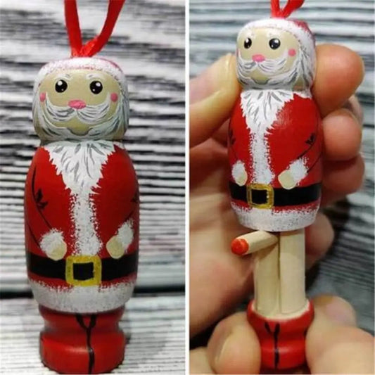 Bad Santa Xmas Ornament